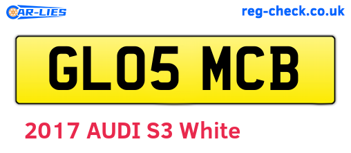 GL05MCB are the vehicle registration plates.