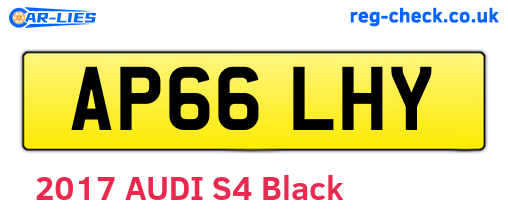 AP66LHY are the vehicle registration plates.