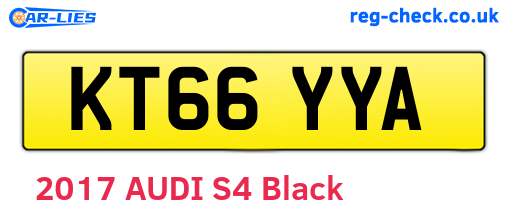 KT66YYA are the vehicle registration plates.