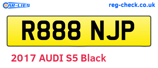 R888NJP are the vehicle registration plates.