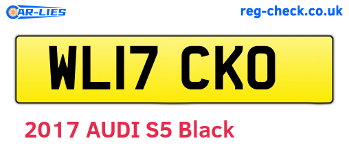 WL17CKO are the vehicle registration plates.