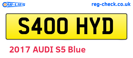 S400HYD are the vehicle registration plates.