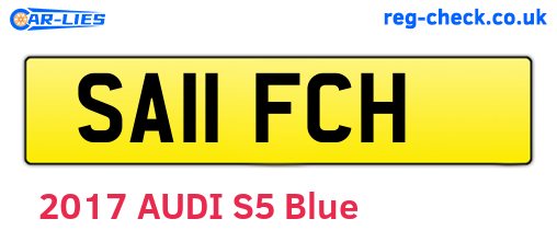 SA11FCH are the vehicle registration plates.