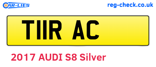 T11RAC are the vehicle registration plates.