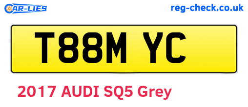 T88MYC are the vehicle registration plates.