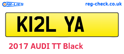 K12LYA are the vehicle registration plates.