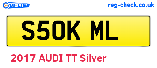 S50KML are the vehicle registration plates.