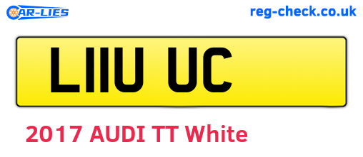 L11UUC are the vehicle registration plates.