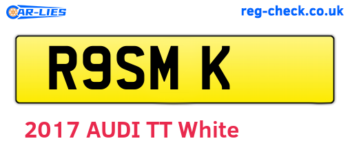 R9SMK are the vehicle registration plates.