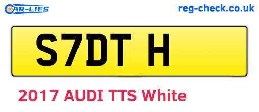 S7DTH are the vehicle registration plates.