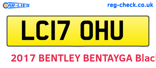 LC17OHU are the vehicle registration plates.