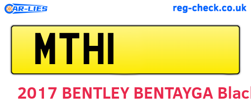 MTH1 are the vehicle registration plates.