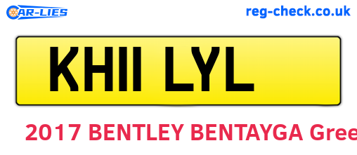 KH11LYL are the vehicle registration plates.