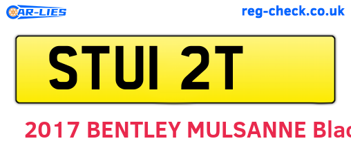 STU12T are the vehicle registration plates.