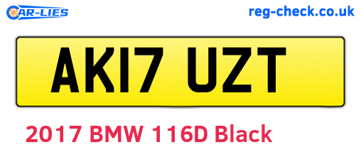 AK17UZT are the vehicle registration plates.