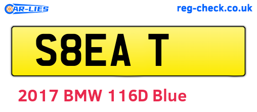 S8EAT are the vehicle registration plates.