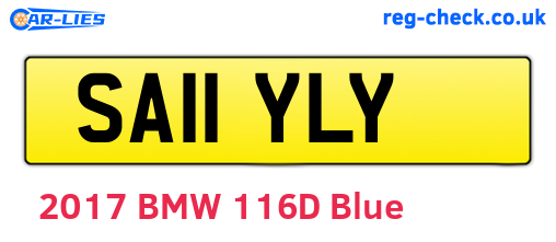 SA11YLY are the vehicle registration plates.