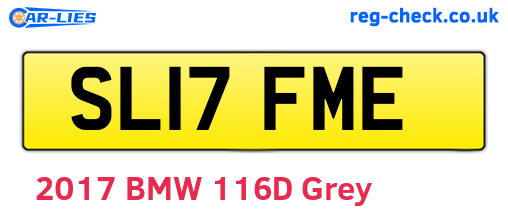 SL17FME are the vehicle registration plates.