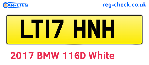 LT17HNH are the vehicle registration plates.