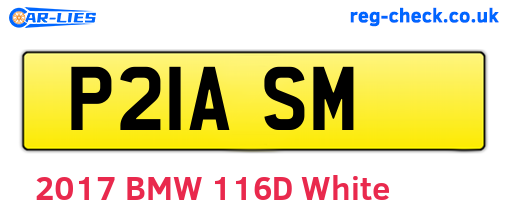 P21ASM are the vehicle registration plates.