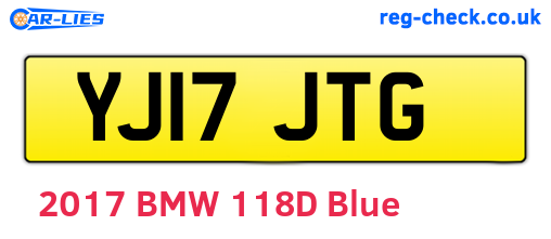 YJ17JTG are the vehicle registration plates.