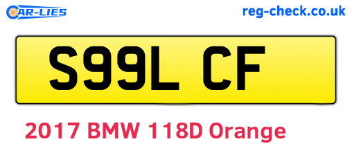 S99LCF are the vehicle registration plates.