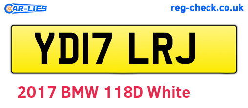 YD17LRJ are the vehicle registration plates.