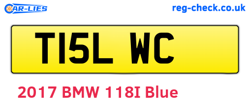 T15LWC are the vehicle registration plates.