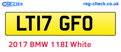 LT17GFO are the vehicle registration plates.