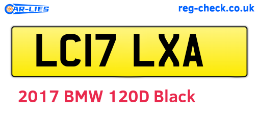 LC17LXA are the vehicle registration plates.