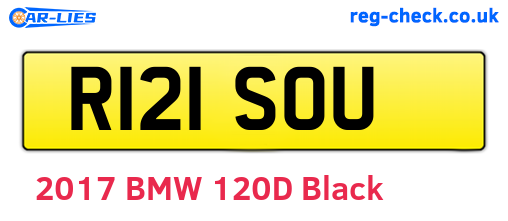 R121SOU are the vehicle registration plates.