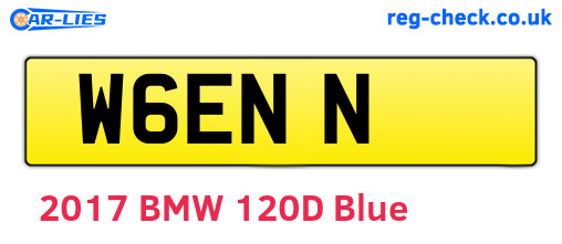 W6ENN are the vehicle registration plates.