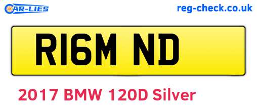 R16MND are the vehicle registration plates.