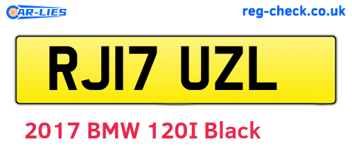 RJ17UZL are the vehicle registration plates.