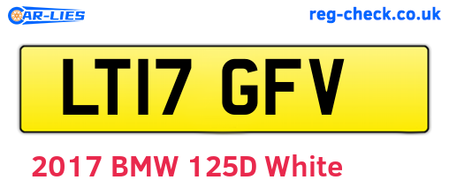 LT17GFV are the vehicle registration plates.