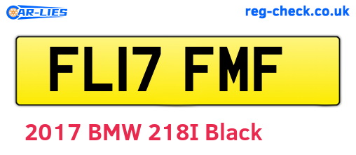 FL17FMF are the vehicle registration plates.