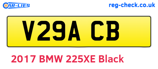 V29ACB are the vehicle registration plates.