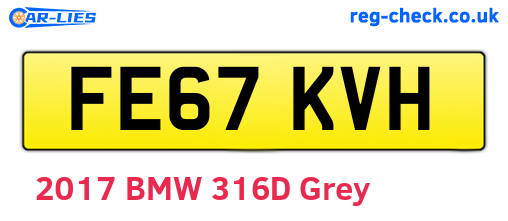 FE67KVH are the vehicle registration plates.