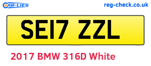 SE17ZZL are the vehicle registration plates.