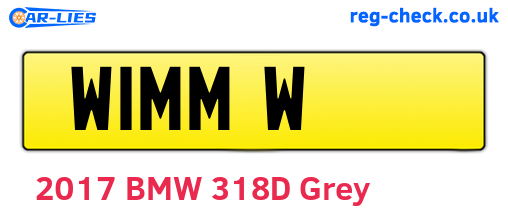 W1MMW are the vehicle registration plates.