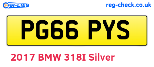 PG66PYS are the vehicle registration plates.