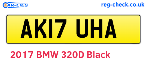 AK17UHA are the vehicle registration plates.