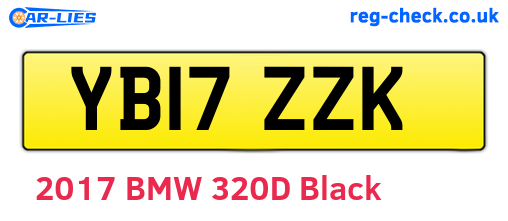 YB17ZZK are the vehicle registration plates.