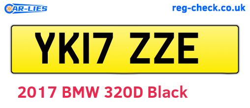 YK17ZZE are the vehicle registration plates.