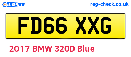 FD66XXG are the vehicle registration plates.
