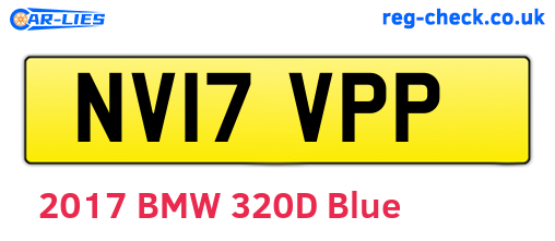 NV17VPP are the vehicle registration plates.