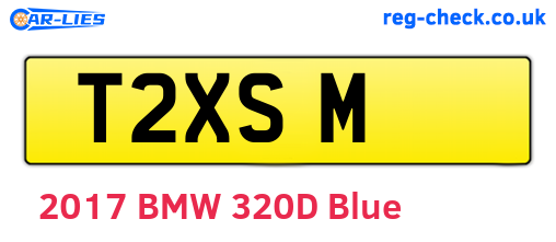 T2XSM are the vehicle registration plates.