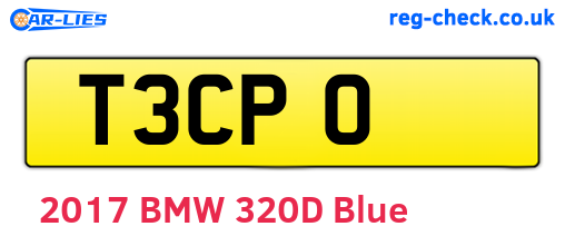 T3CPO are the vehicle registration plates.