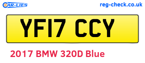 YF17CCY are the vehicle registration plates.