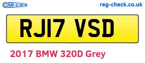 RJ17VSD are the vehicle registration plates.